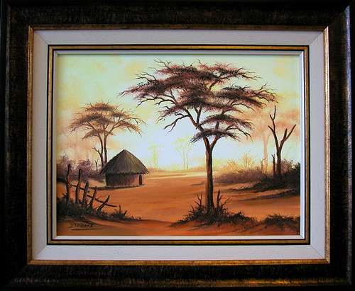DANE WILLERS Original: Rural Sunset. FRAMED: Size: 560 x 460 mm. Gallery Price: R5500.00