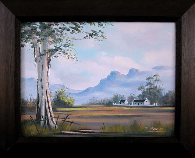 DANE WILLERS Original Oil: Misty Morning. Size: 510 x 410 mm,FRAMED as shown. Gallery Price:R4800.00