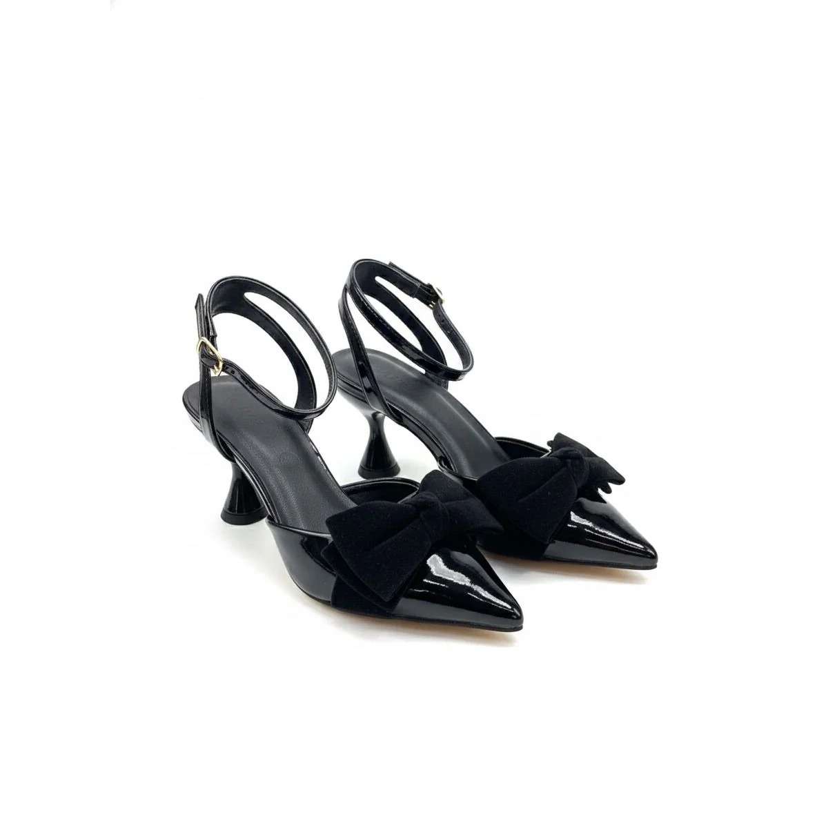 Patent Bow Detail Heels