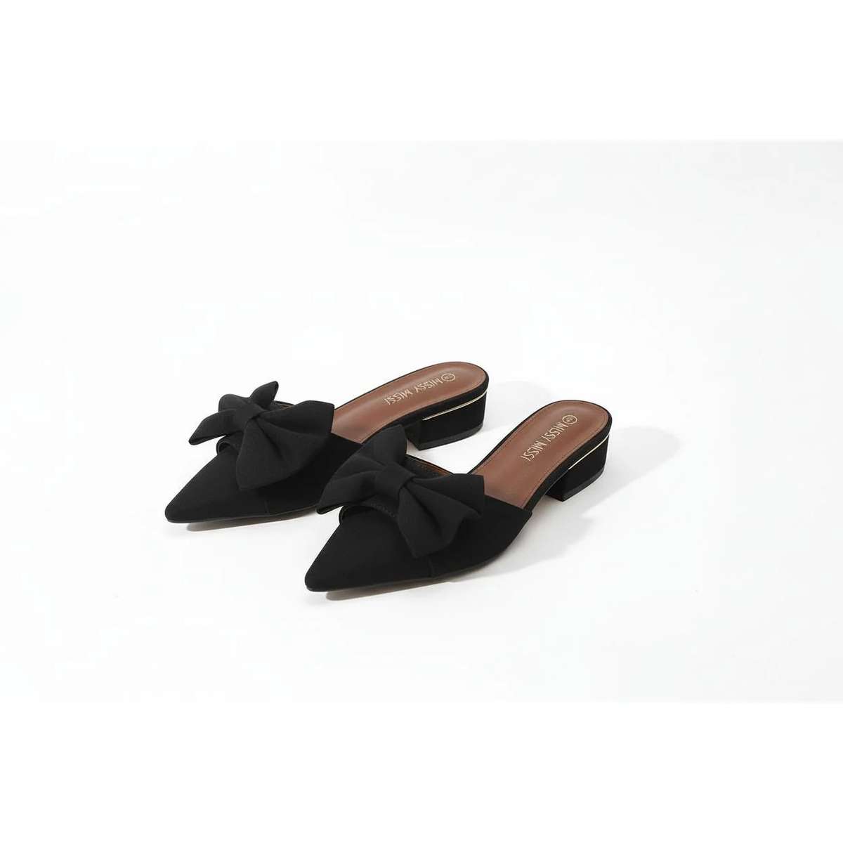 Chic Bow Slip Sandals