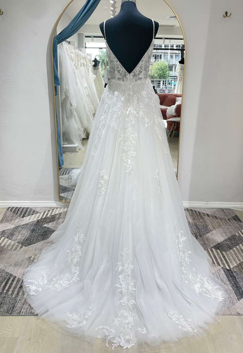 Lilly , tulle empire wedding dress.