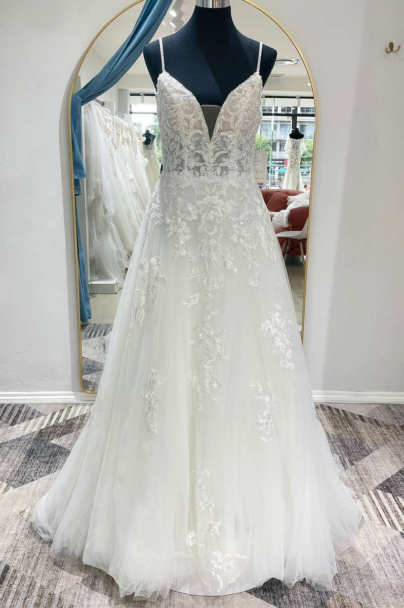 Lilly , tulle empire wedding dress.