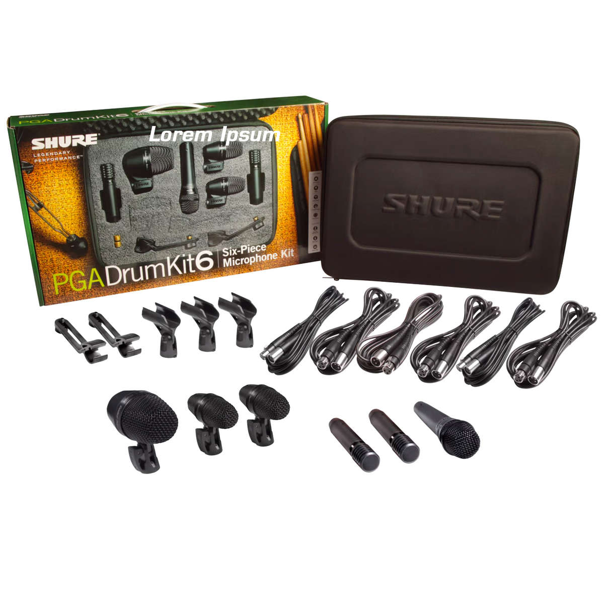 Shure PGADRUMKIT6 Drum Microphone Kit