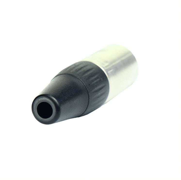 Tecnix Male 3-Pin XLR Connector Silver Chassis
