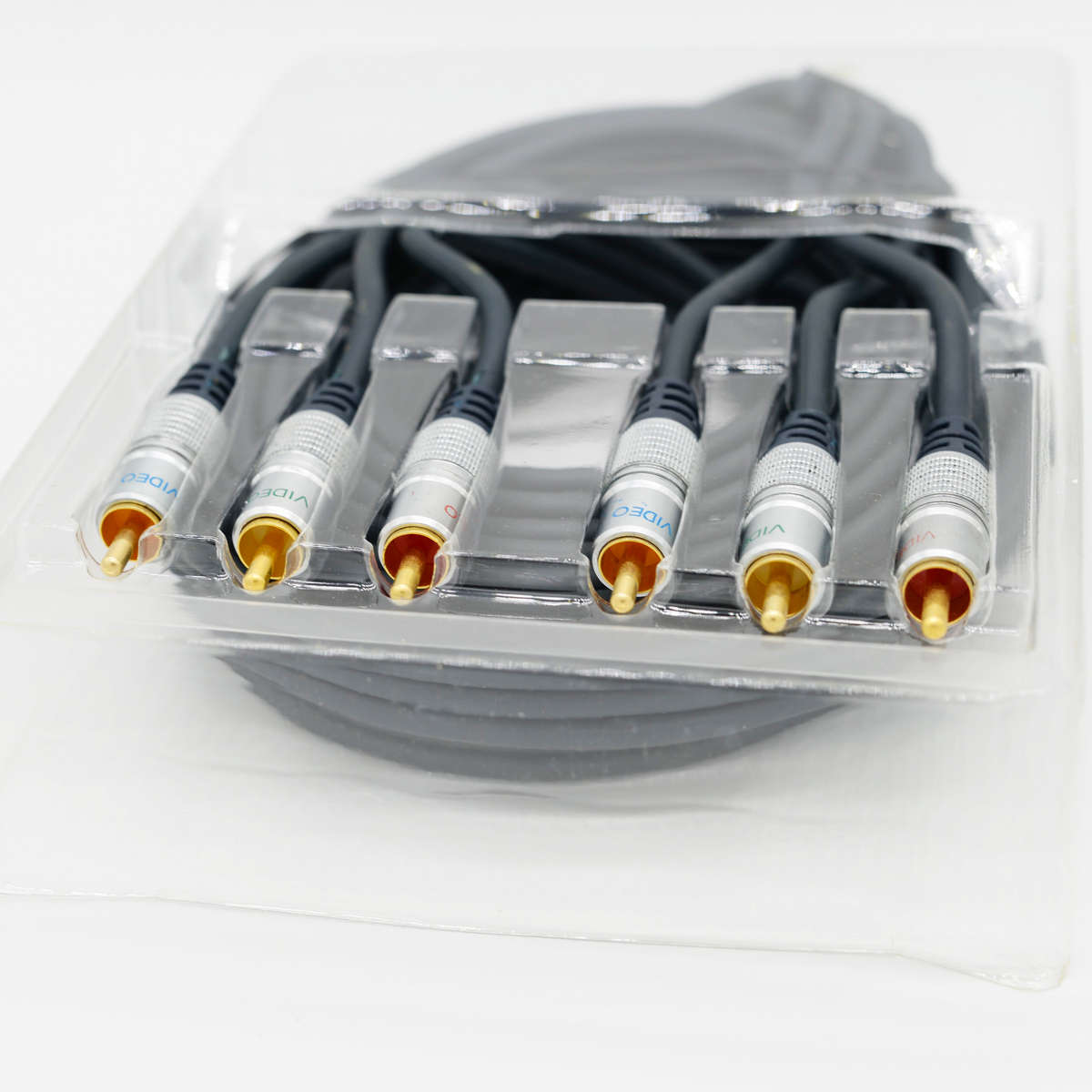 Component video lead 3 x RCA to 3 x RCA, 75 Ohms, 5m