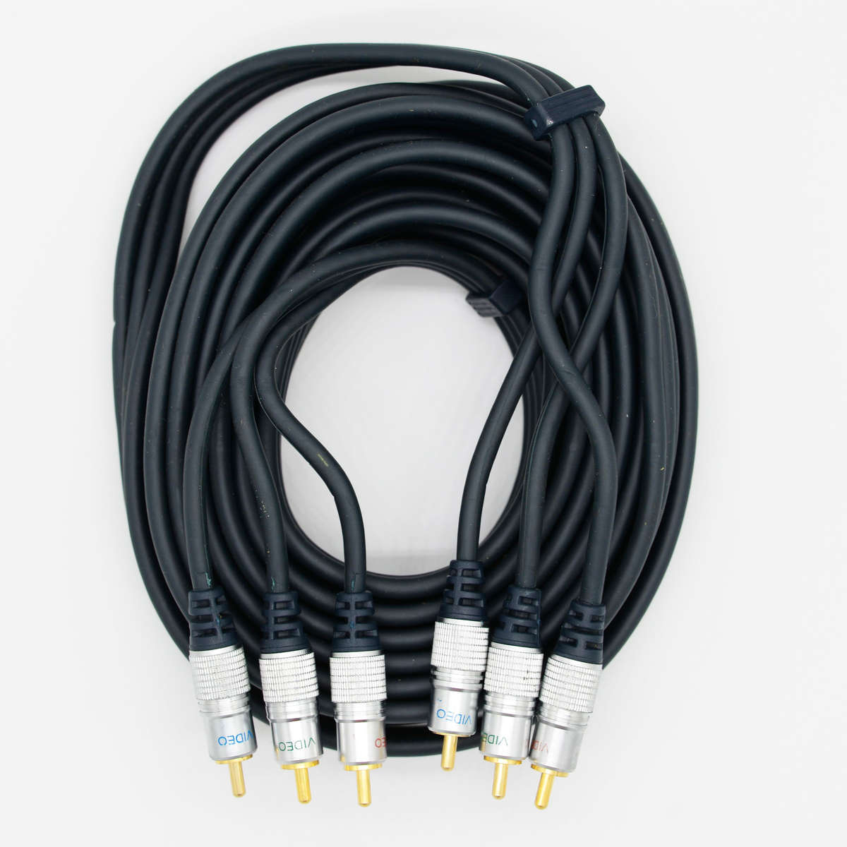 Component video lead 3 x RCA to 3 x RCA, 75 Ohms, 5m