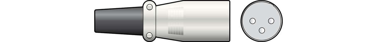 TVA CONNECTOR XLR INLINE MALE