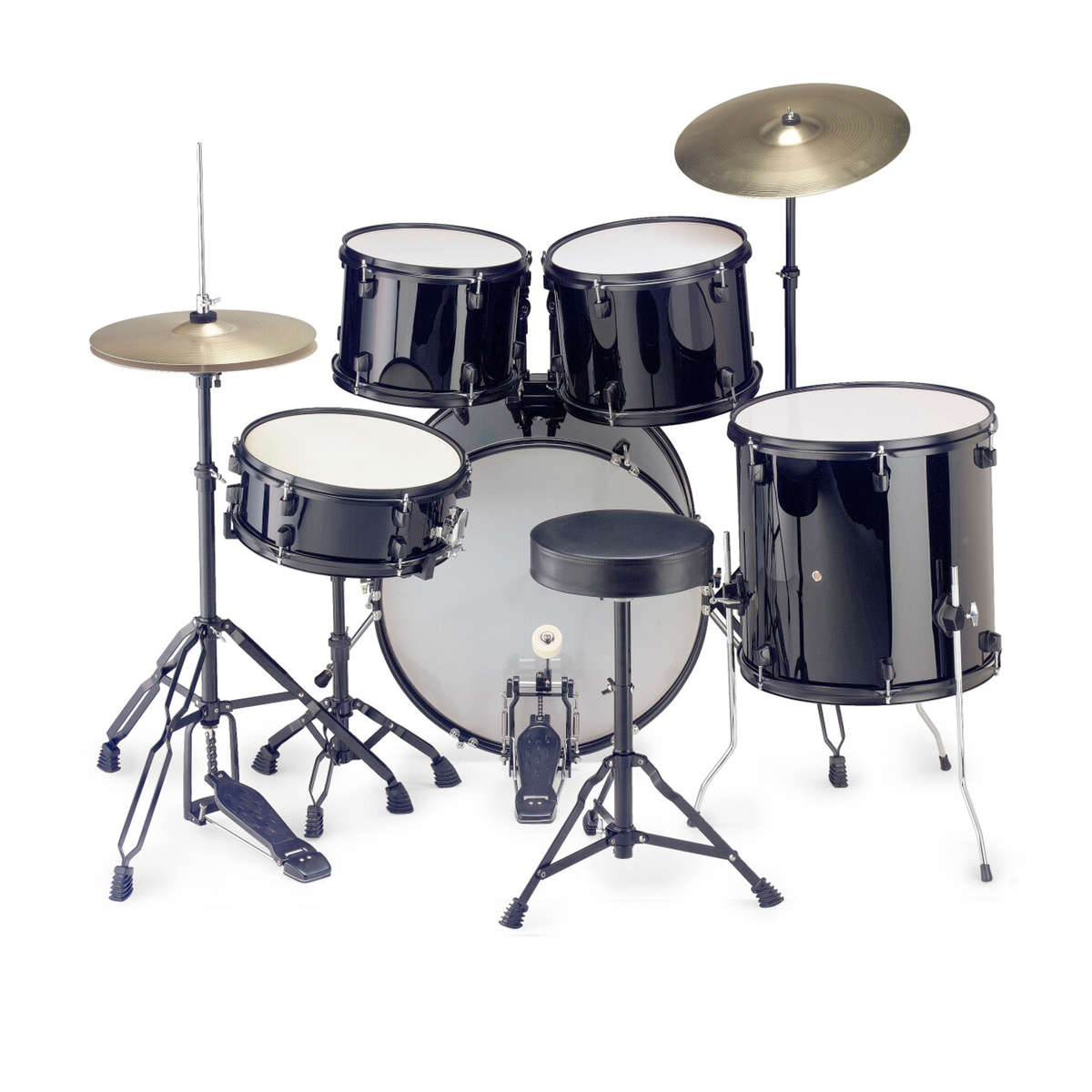 Stagg 5PC Drum set 22" + HW/Cym/Throne