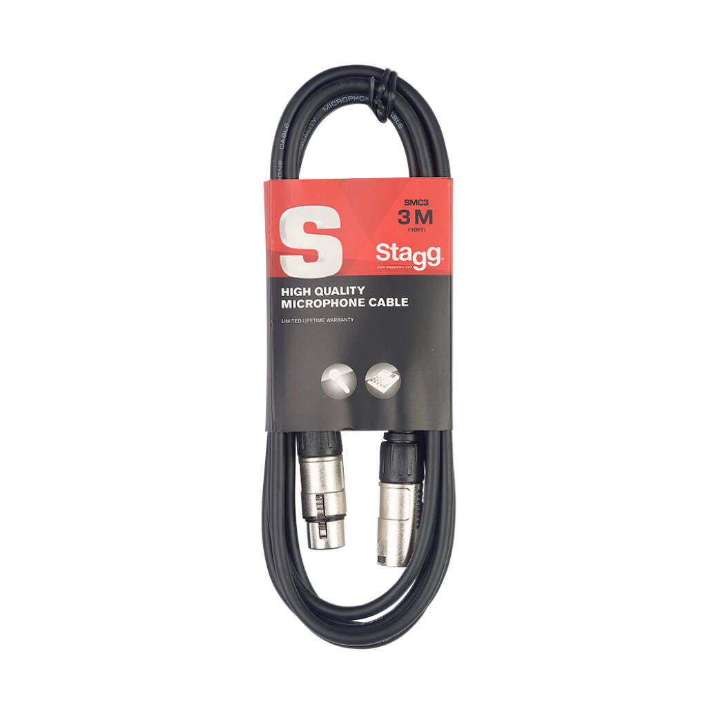 STAGG XLR-XLR Microphone Cable - 3M