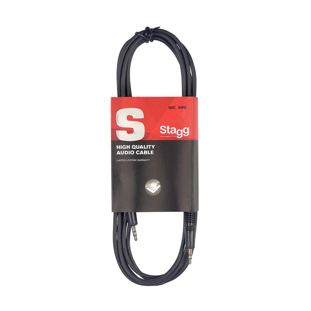 STAGG Audio Mini Stereo Cable to Mini Stereo Cable - 1M