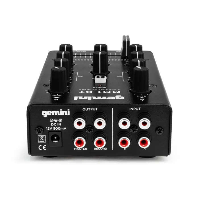 Gemini MM1BT 2-Channel BT DJ Mixer