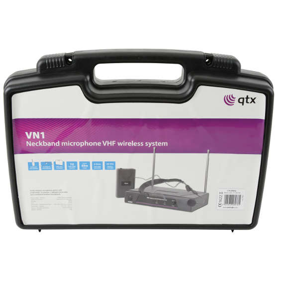 QTX VHN2 HANDHELD & NECKBAND MICROPHONE VHF 174.1 + 175.0MHz