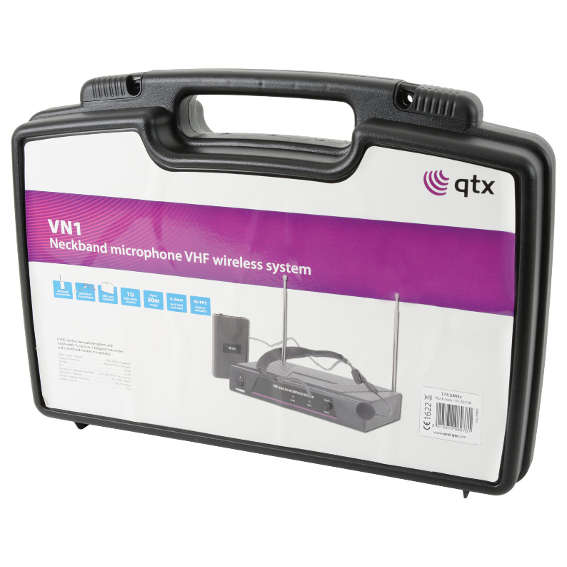QTX VHN2 HANDHELD & NECKBAND MICROPHONE VHF 174.1 + 175.0MHz