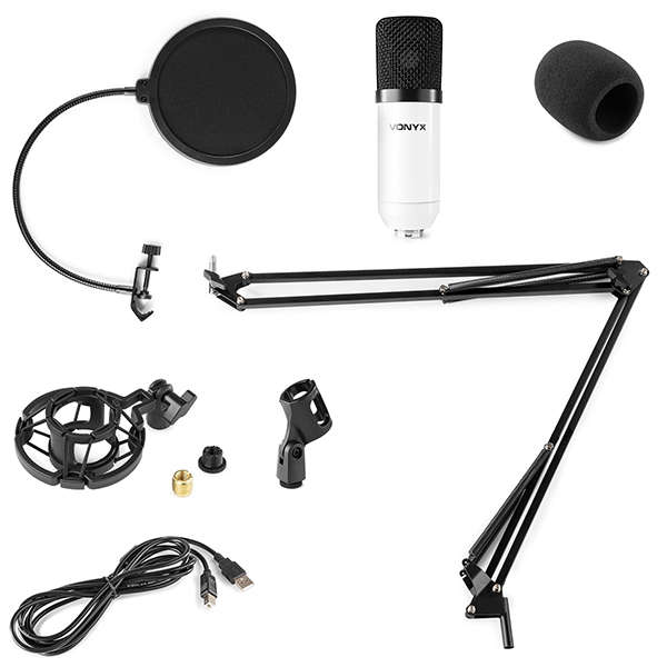 Vonyx - CMS300W STUDIO USB MICROPHONE SET