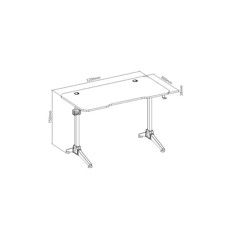 VONYX - DB20 STUDIO & GAMING TABLE WITH RGB LIGHTING