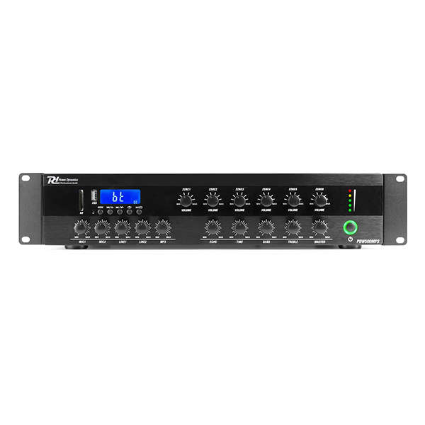 PDM PDW500MP3 100V MIXER AMPLIFIER 400W USB/SD/BT/FM 6 ZONE