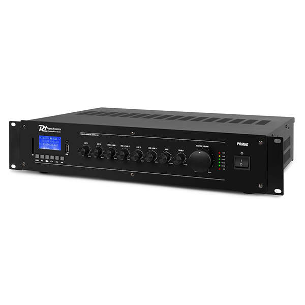 PDM PRM60 100V MIXER AMPLIFIER 60W USB/SD/BT 6 ZONE