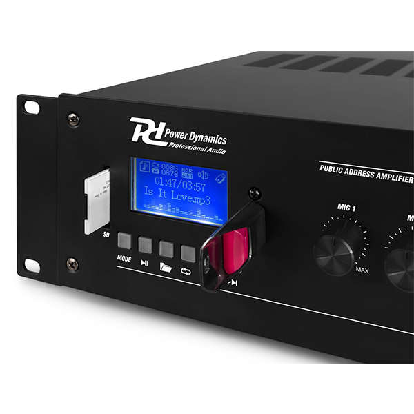 PDM PRM60 100V MIXER AMPLIFIER 60W USB/SD/BT 6 ZONE