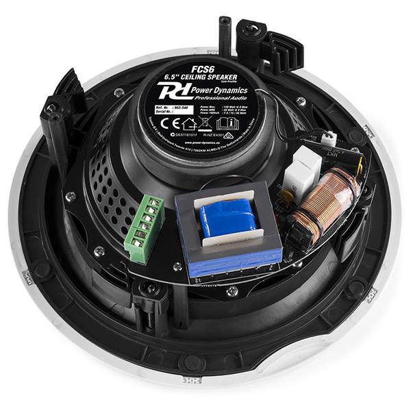 PDM FCS6 PASSIVE CEILING SPEAKER 6.5IN WHITE 30W 100V