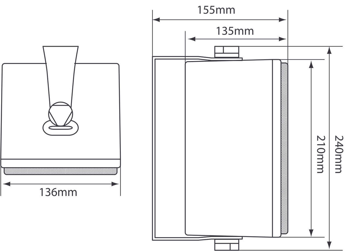 ADASTRA - B30V-B 100V LINE BACKGROUND SPEAKERS PAIR