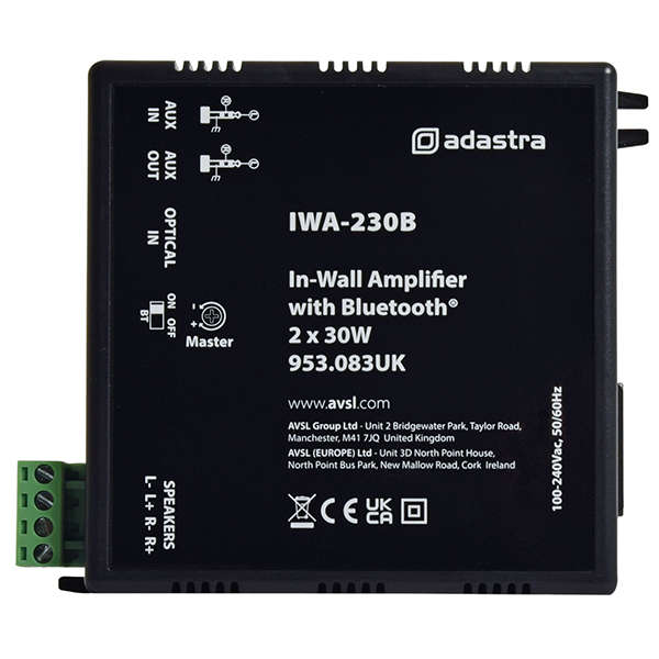 ADASTRA IWA230B IN-WALL AMPLIFIER 2X 30W