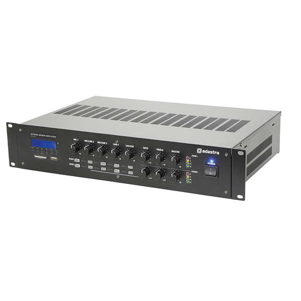 ADASTRA RM1202 100V MIXER AMPLIFIER 120W USB/SD/FM/BT 2 ZONE