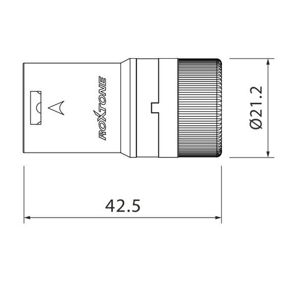 ROXTONE CONNECTOR XLR INLINE MALE LOW PROFILE