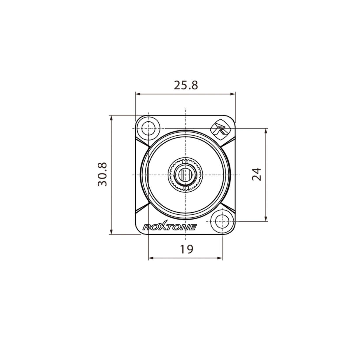 ROXTONE CONNECTOR 3.5mm STEREO FEMALE CHASSIS MOUNT