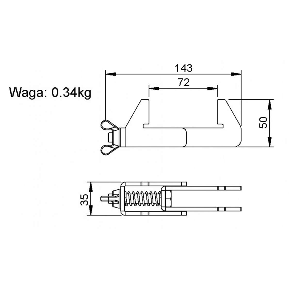ALUSTAGE STAGE ASSEMBLY CLAMP