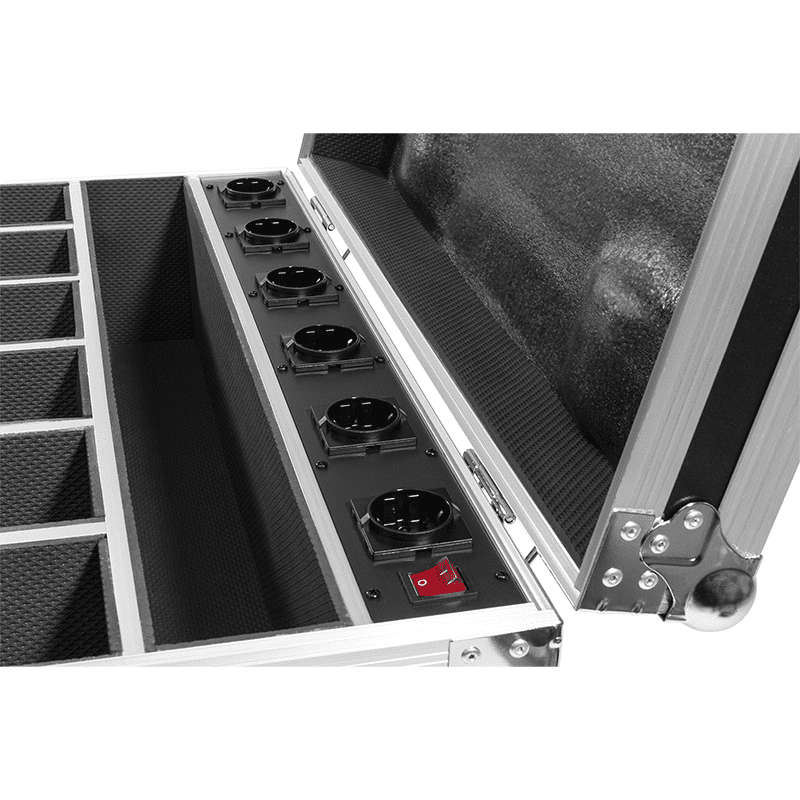 BEAMZ FCC12 FLIGHTCASE FOR 6X BBP612 WITH CHARGING