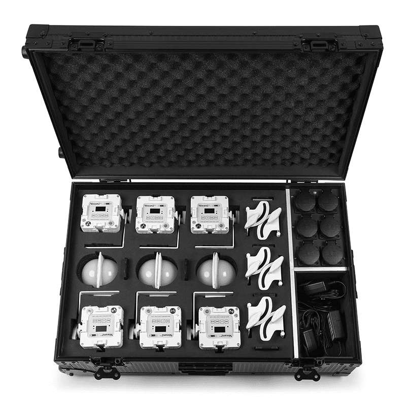 BEAMZ FCC30 FLIGHTCASE FOR 6X KUBE20