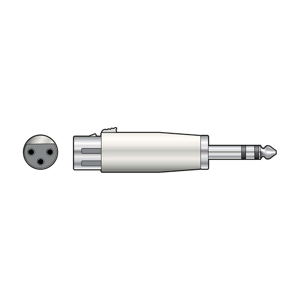 TVA ADAPTOR 6.3mm STEREO MALE TO XLR FEMALE