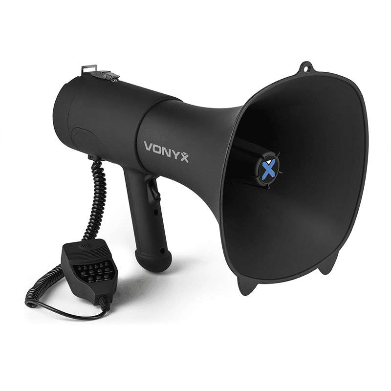 VONYX MEG090 MEGAPHONE 90W WITH RECORD SIREN USB BT