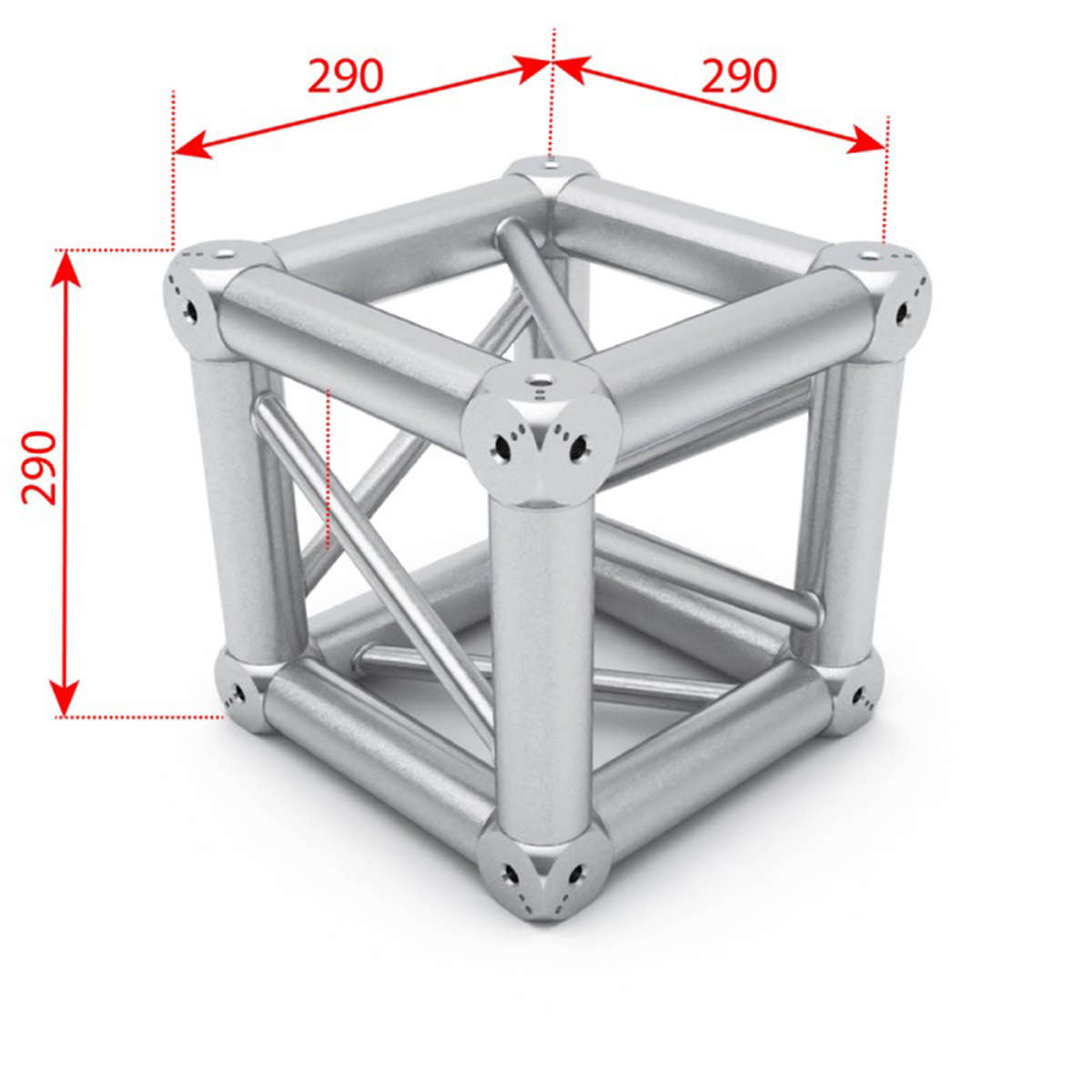 ALUSTAGE QUAD 290 TRUSS 6 WAY CORNER