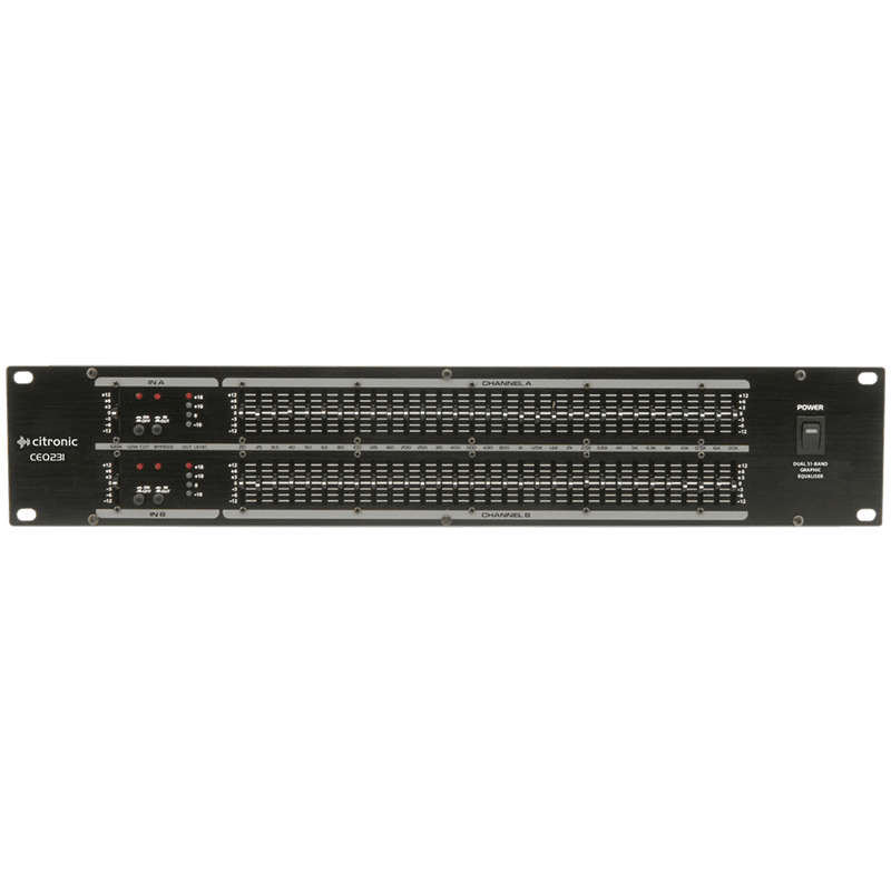 CITRONIC - CEQ231 DUAL 31-BAND GRAPHIC EQ