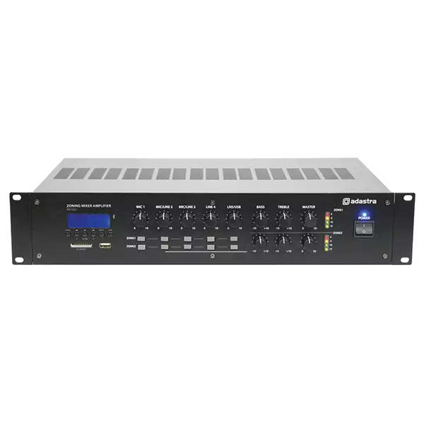 ADASTRA RM1202 MIXER AMPLIFIER USB/SD/FM/BT 2 ZONE 100V 120W