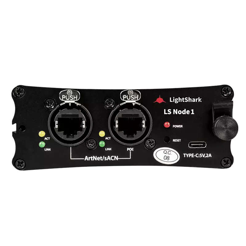 LIGHTSHARK LSNODE1 BIDIRECTIONAL DMX512 TO ARTNET-RDM OR SACN NODE