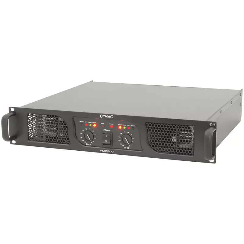 CITRONIC PLX3600 2U POWER AMPLIFIER 2X 1800W