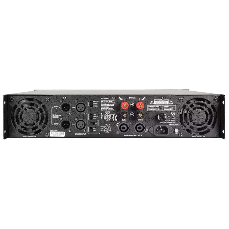 CITRONIC PLX3600 2U POWER AMPLIFIER 2X 1800W