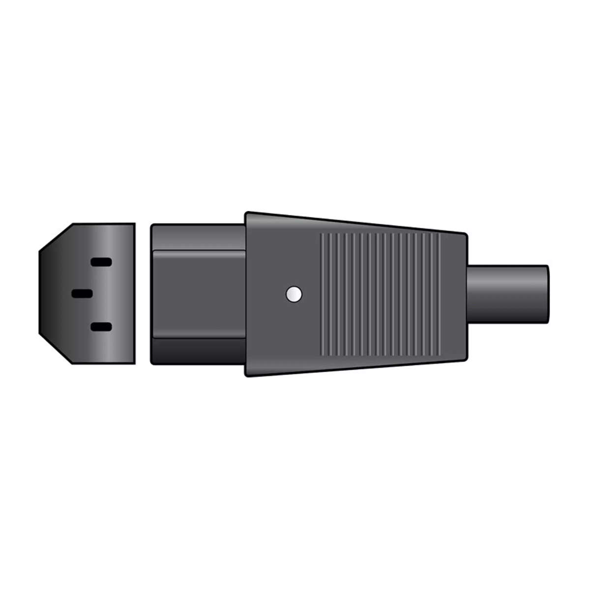 TVA CONNECTOR IEC FEMALE INLINE