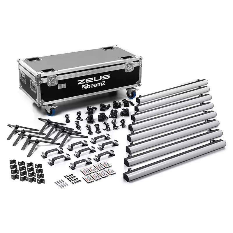 BEAMZ ZEUS LED TUBE IP20 RGBW [8 IN A FLIGHTCASE]