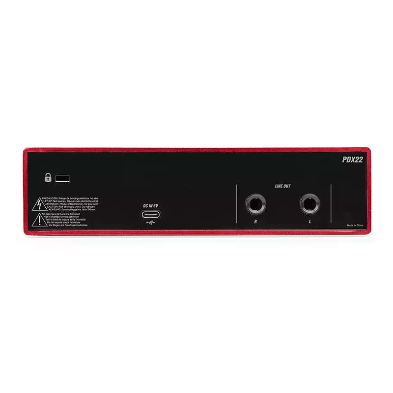 PDM PDX22 USB AUDIO INTERFACE DUAL CHANNEL