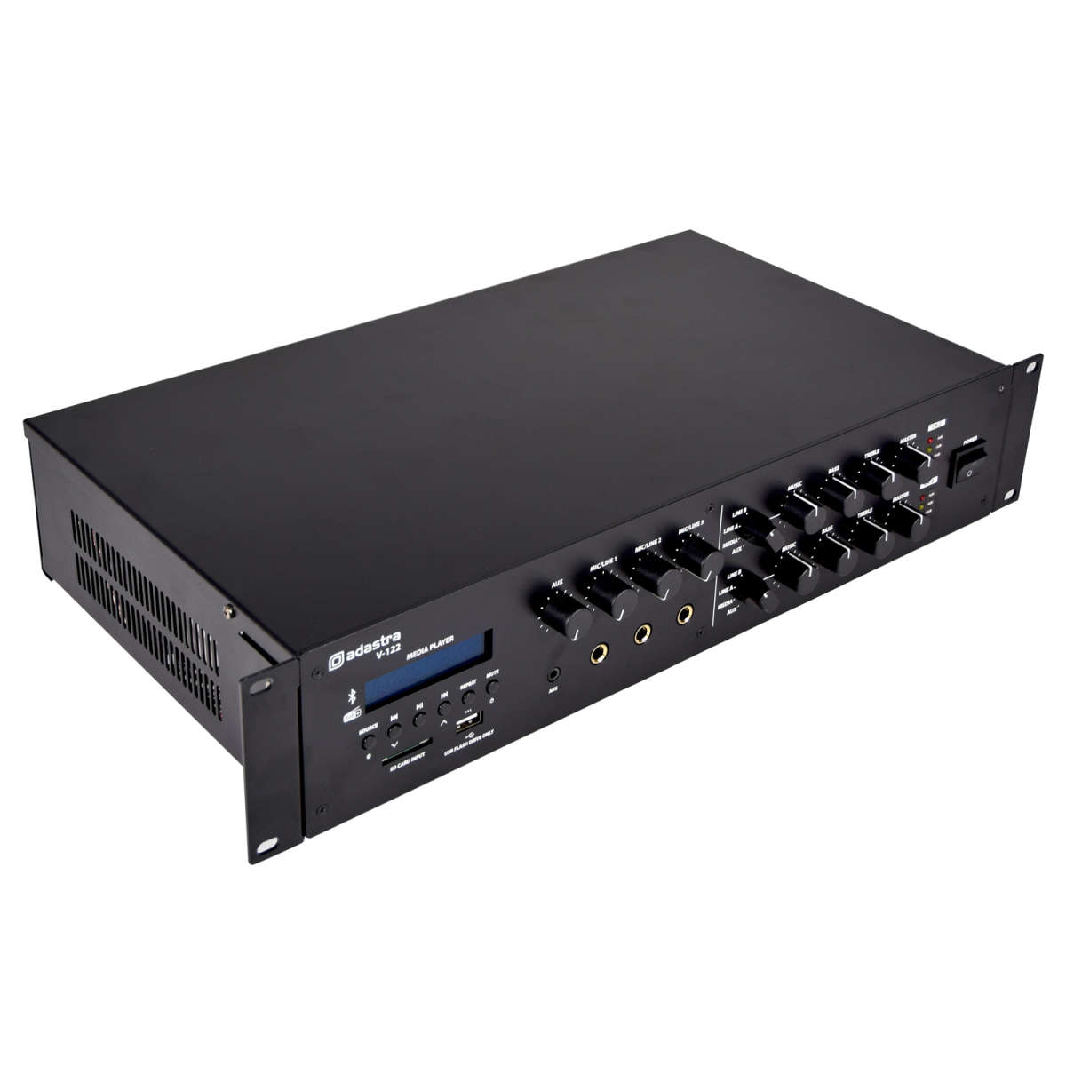 ADASTRA V-122 MIXER AMPLIFIER 2x 120W FM/USB/SD/BT/DAB+ 100V 2 ZONE