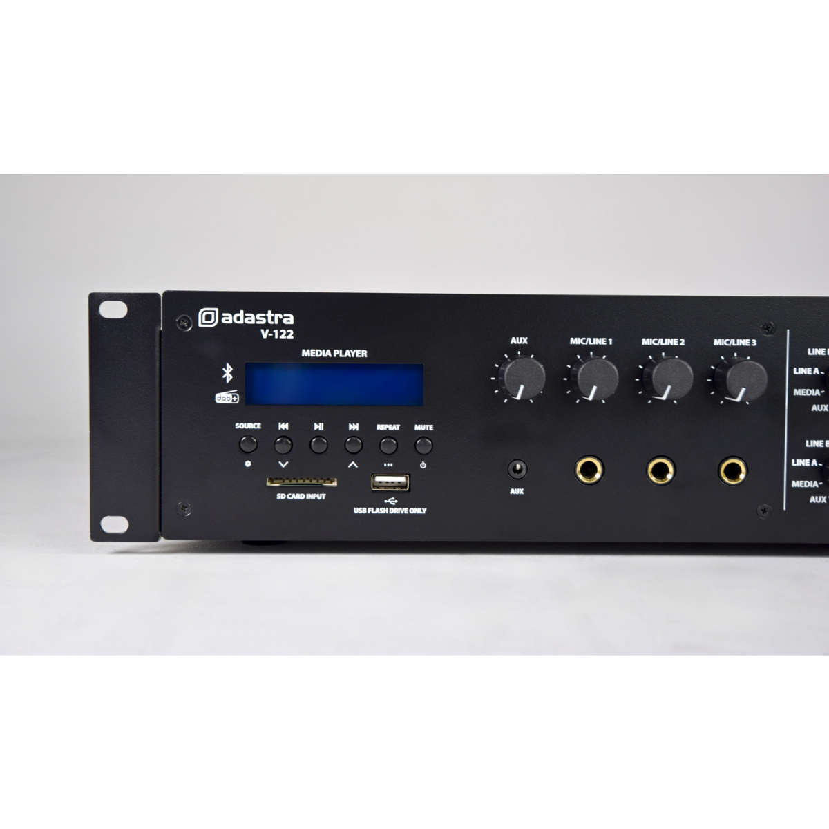 ADASTRA V-122 MIXER AMPLIFIER 2x 120W FM/USB/SD/BT/DAB+ 100V 2 ZONE