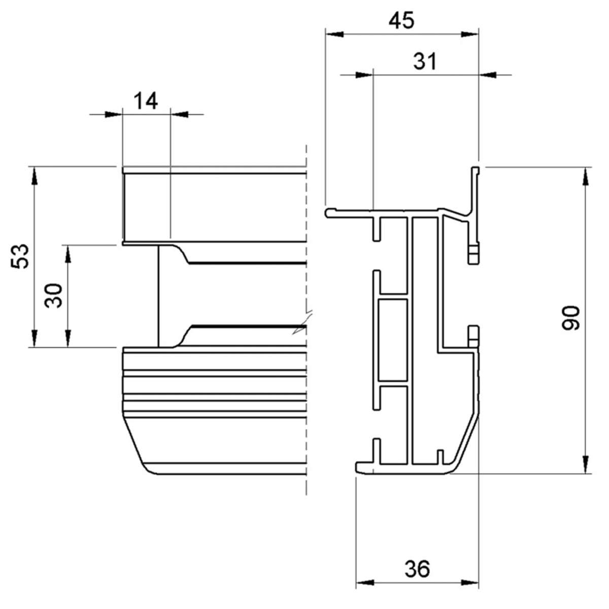 ALUSTAGE SCA-11 HEXA RECTANGULAR STAGE PLATFORM 1M X 0.5M