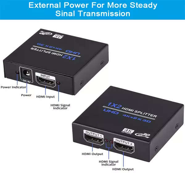 TVA HDMI SPLITTER 1IN 2 OUT