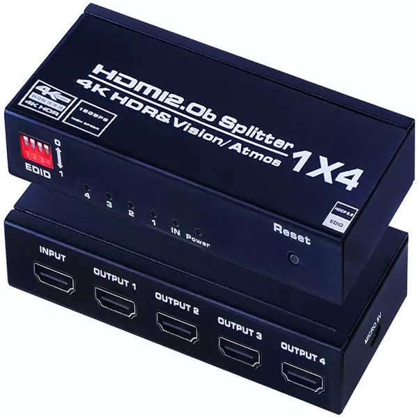 TVA HDMI SPLITTER 1IN 4 OUT AUTO EDID