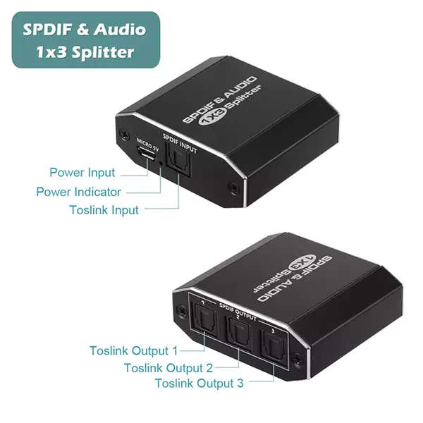 TVA SPLITTER OPTICAL 1IN 3OUT