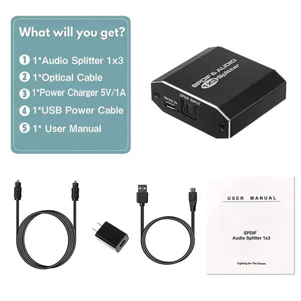 TVA SPLITTER OPTICAL 1IN 3OUT