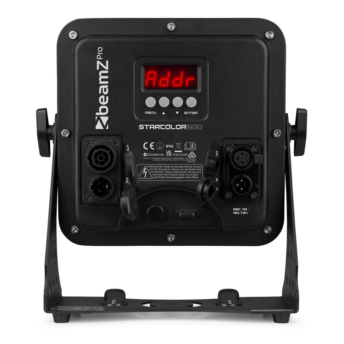 BEAMZPRO STARCOLOR200 LED FLOOD LIGHT IP65 24X 10W RGBW